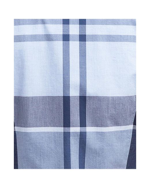 Barbour Blue Harris Tailored Fit Plaid Cotton Button-down Shirt for men