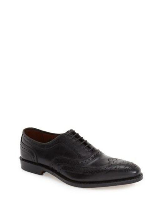 allen edmonds black wingtip