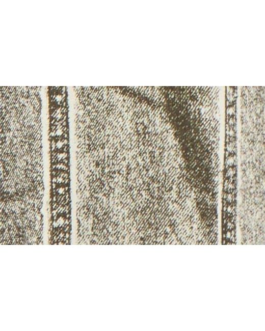 Pleasures Brown Trucker Trompe L'Oeil Print Heavyweight Long Sleeve Graphic T-Shirt for men