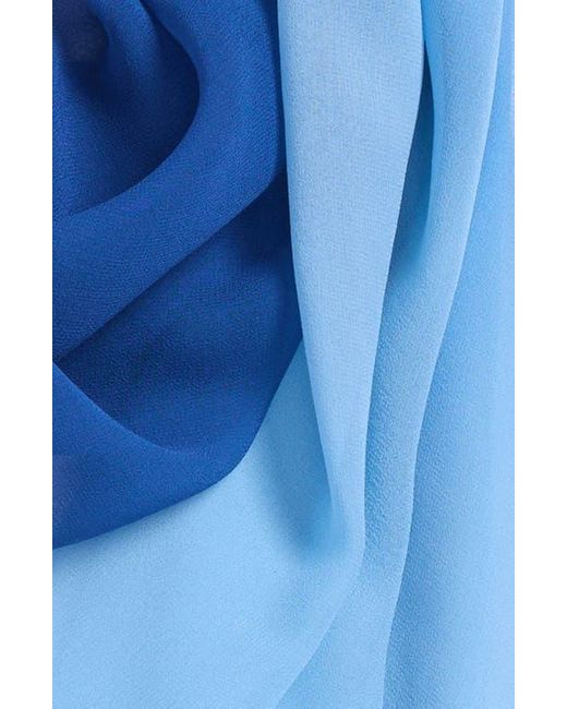 Henna & Hijabs Blue Silk & Modal Long Scarf