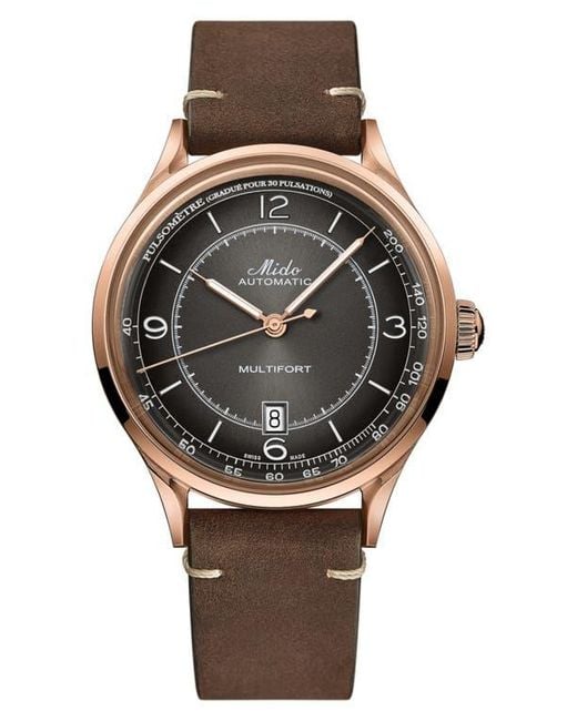 MIDO Gray Baroncelli Automatic Bracelet Watch, 29Mm