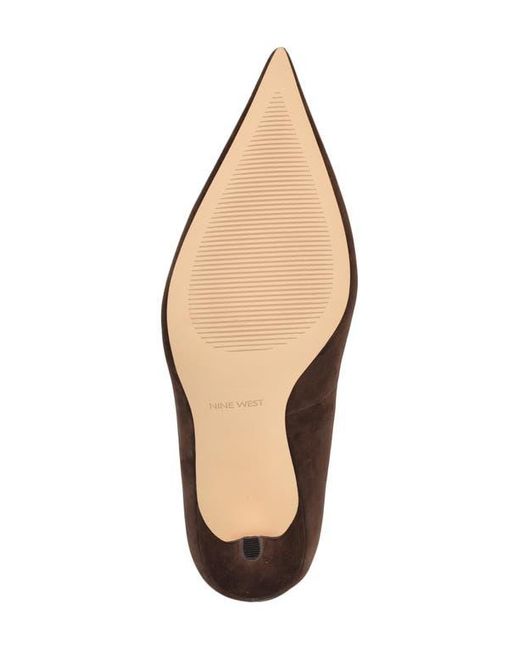 Nine West Brown Gemmha Pointed Toe Pump
