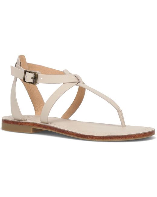 Frye White Taylor Ankle Strap Sandal