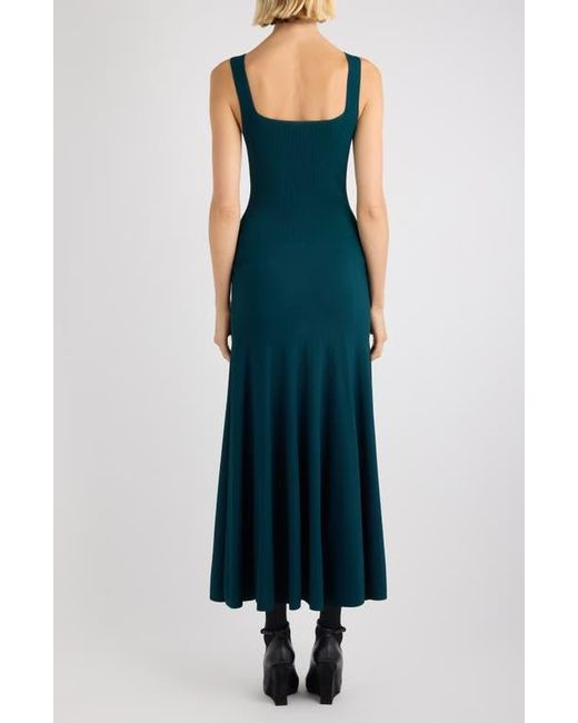 slim fit dress slacks Alaia Satin Pliss Maxi Dress