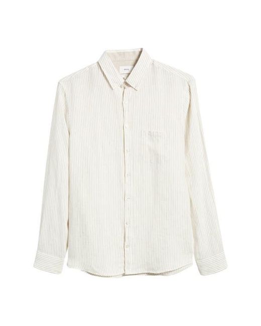 Brax Gray Daniel Linen Button-Down Shirt for men