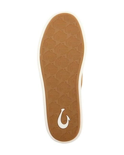 Olukai Brown Pehuea Slip-On Sneaker