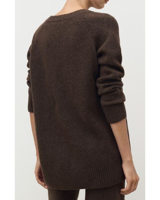 Mango Black V-Neck Sweater