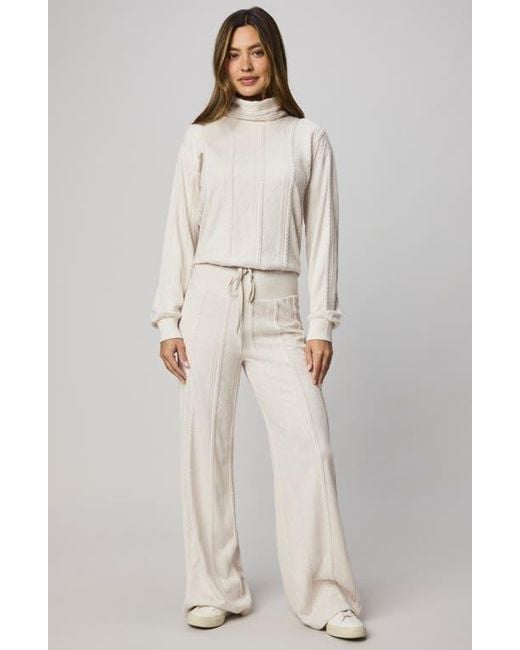 Splendid Multicolor Cable Drawstring Wide Leg Pants