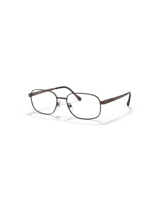 Sferoflex Metallic 57Mm Rectangle Optical Glasses for men
