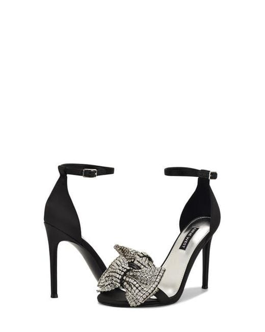 Nine West Black Tansie Ankle Strap Sandal