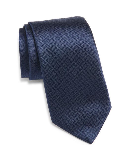 Canali Blue Texture Silk Tie for men