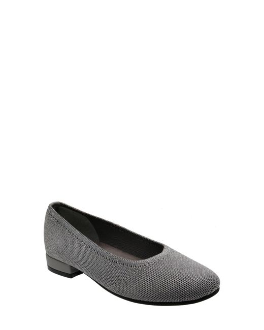 David Tate Black Runway Ballet Flat