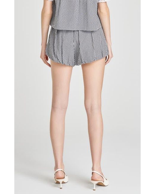 Wayf Gray X Styled By Coco! Maggie Gingham Bubble Shorts