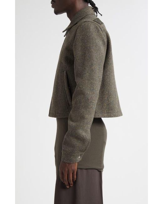 Rick Owens Brown Concordians Alice Brad Wool Jacket for men