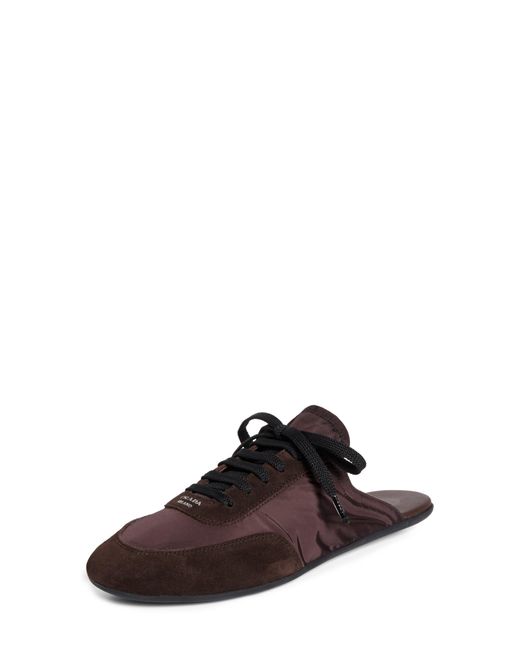 Prada Multicolor Collapse Lace-Up Sneaker Mule