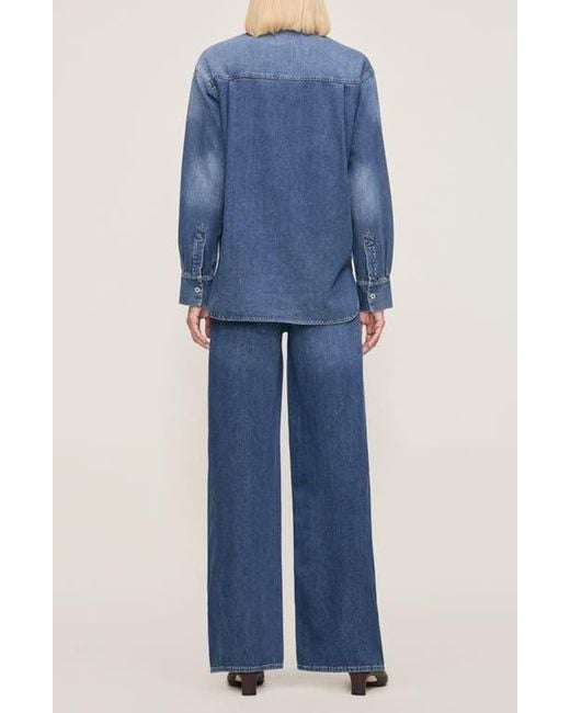DL1961 Blue Faye Aura Denim Shirt