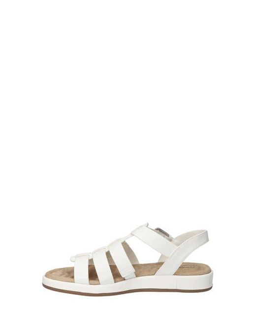 Easy Street White Chirp Quarter Strap Gladiator Sandal