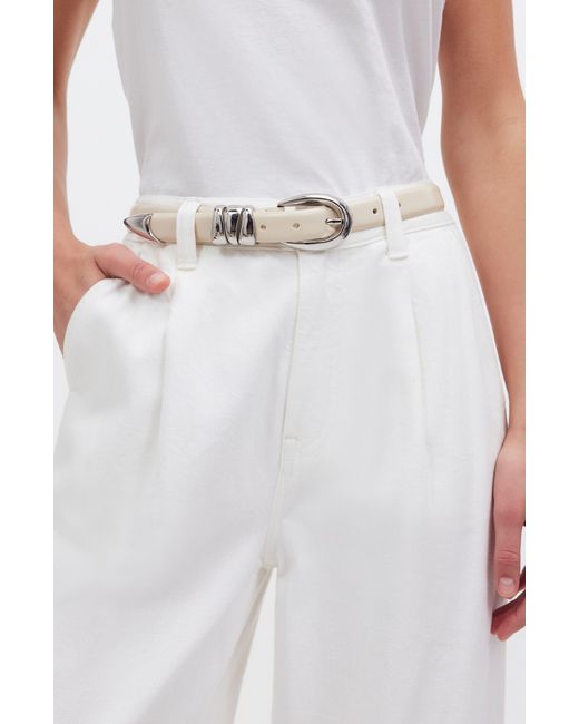 Madewell Multicolor Chunky Metal Leather Belt