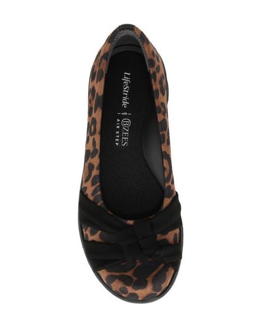 LifeStride Black Glamour Ballet Flat