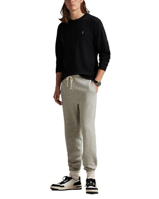 Polo Ralph Lauren Black Classic Fit Long Sleeve Cotton T-Shirt for men