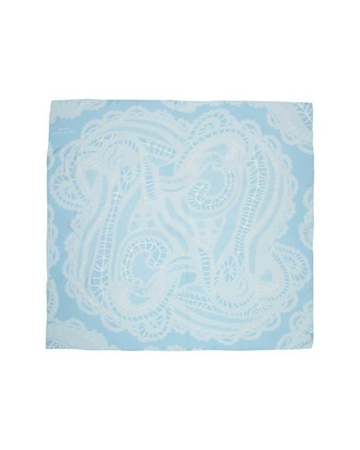Rag & Bone Blue Paisley Scarf