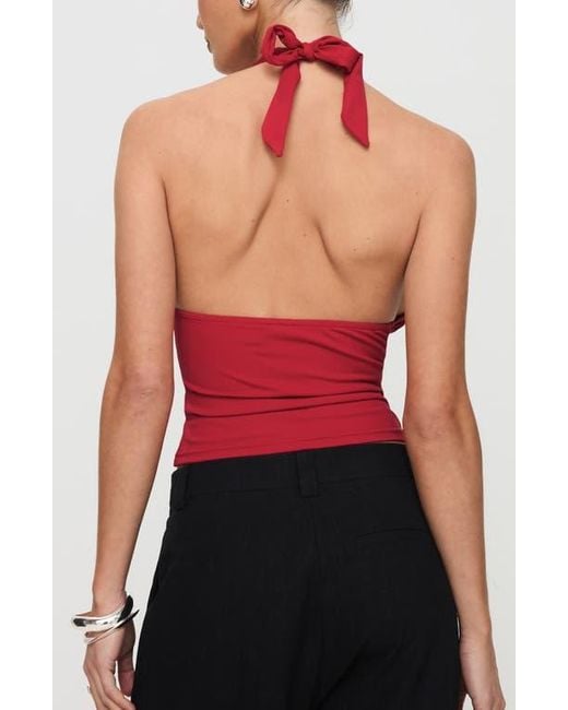 Princess Polly Red Whimsy Halter Top
