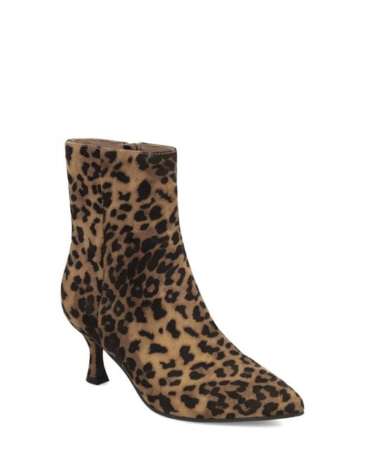 MIA Brown Ediva Pointed Toe Bootie