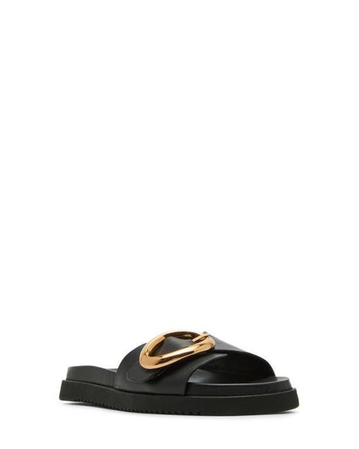 Steve Madden Black Mandie Slide Sandal