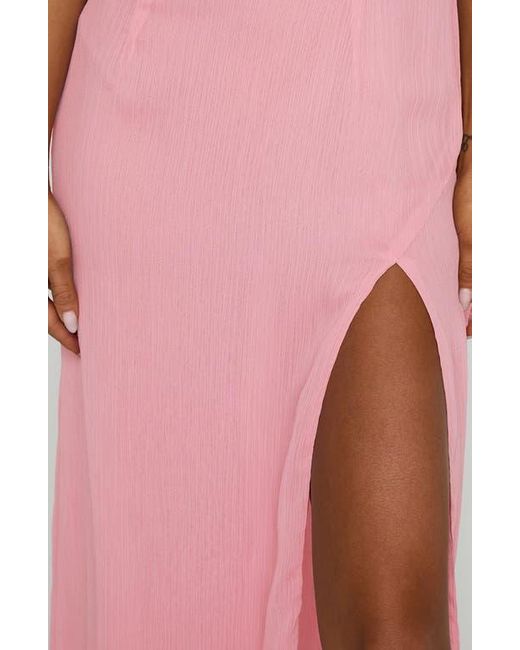 Princess Polly Pink Kiss Of Life Chiffon Gown