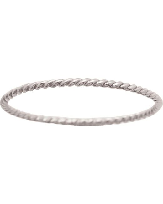MADE BY MARY Metallic Twisted Stacking Ring