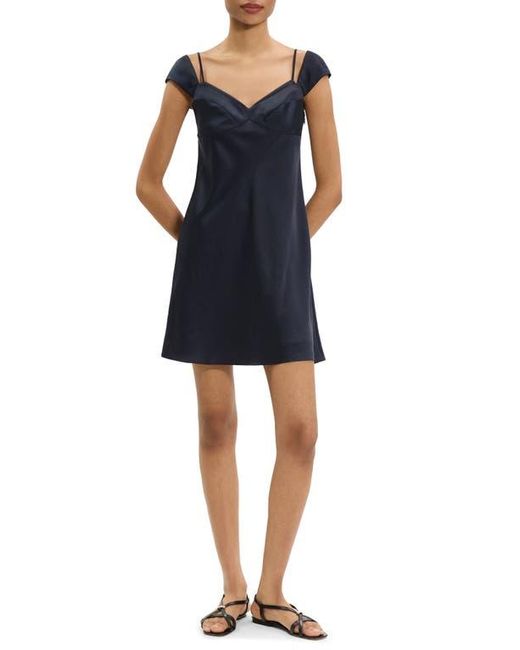 Theory Blue Peek Minidress