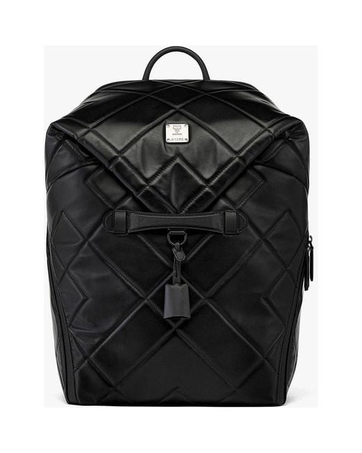 MCM Black Aren Backpack for men
