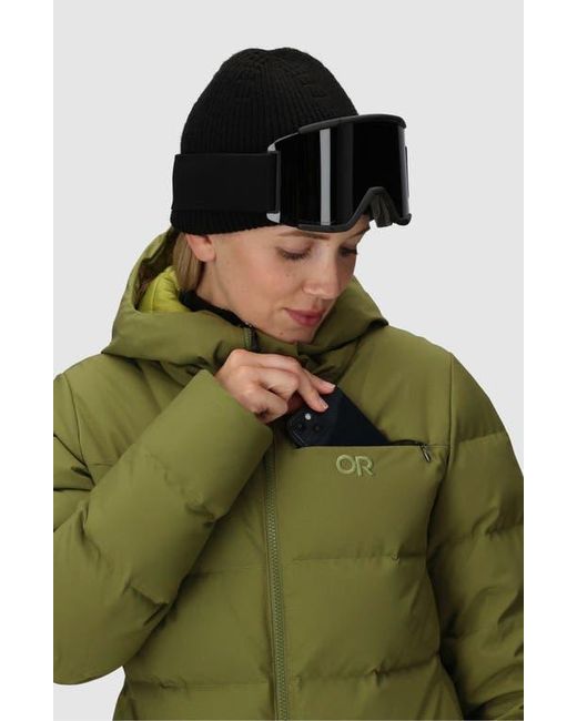 Outdoor Research Green Snowcrew Down Jacket