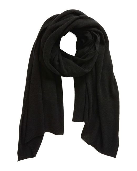 Vince Black Cashmere Featherweight Travel Scarf