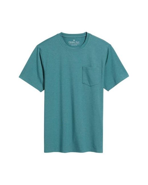 Free Fly Blue Flex Performance Pocket T-Shirt for men