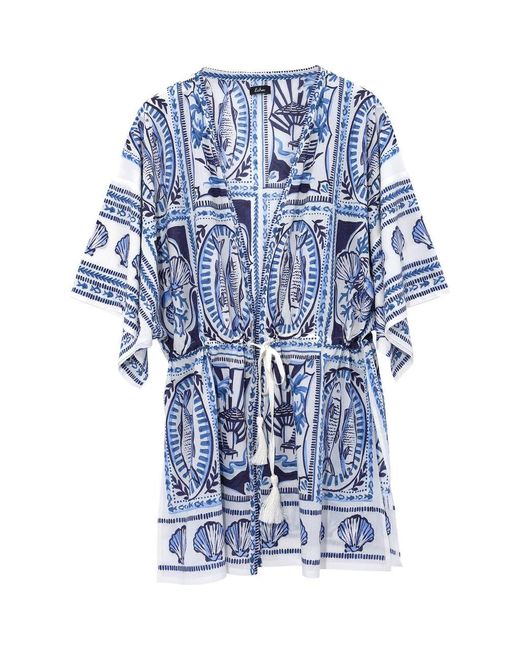 Echo Blue Montauk Tile Robe