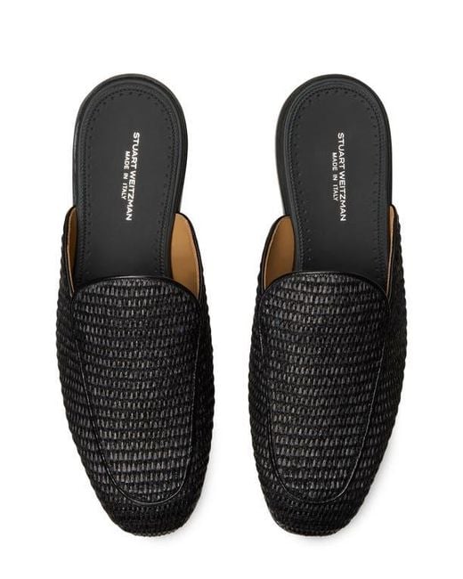 Stuart Weitzman Black Duff Mule for men