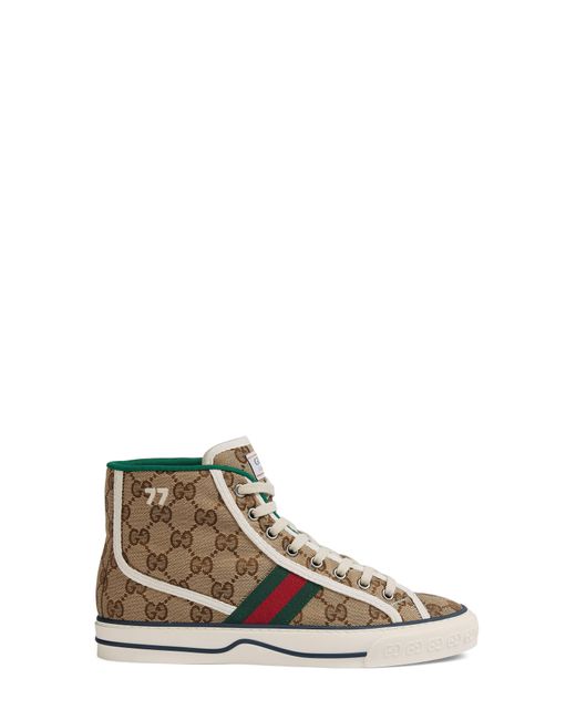 tennis 1977 high top platform sneaker gucci