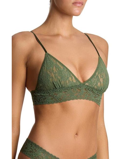 Hanky Panky Green Signature Lace Padded Bralette