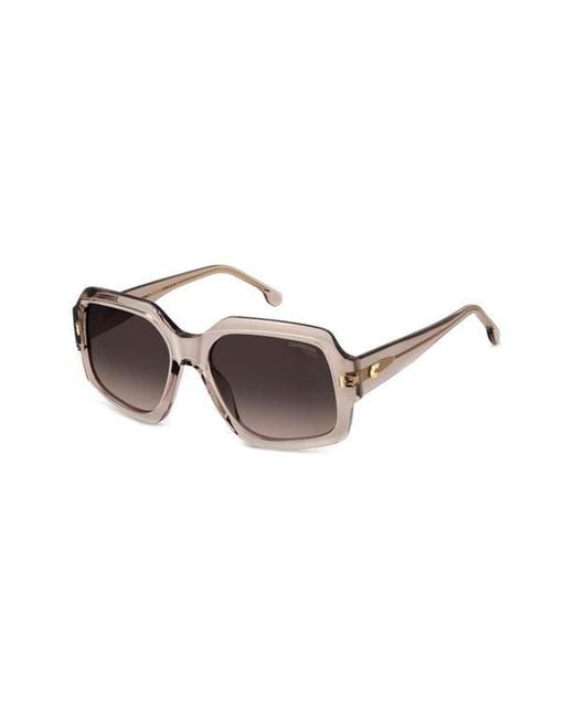 Carrera Brown 56Mm Gradient Square Sunglasses