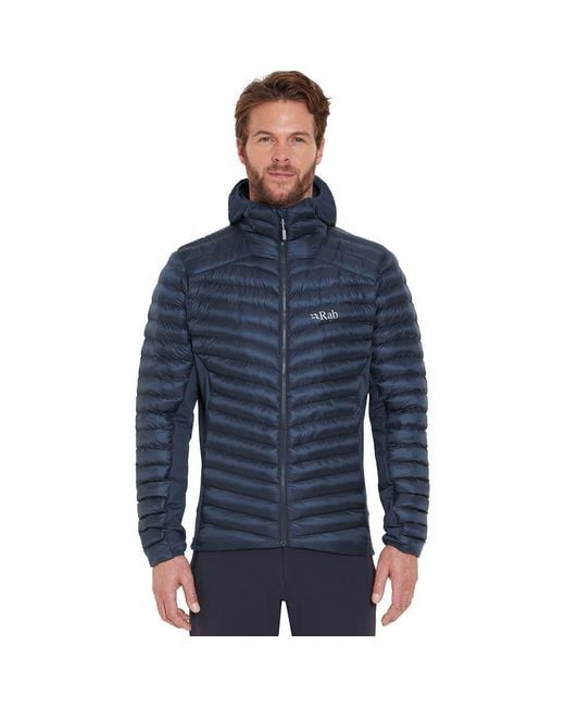 Rab Blue Cirrus Flex Hooded Jacket for men