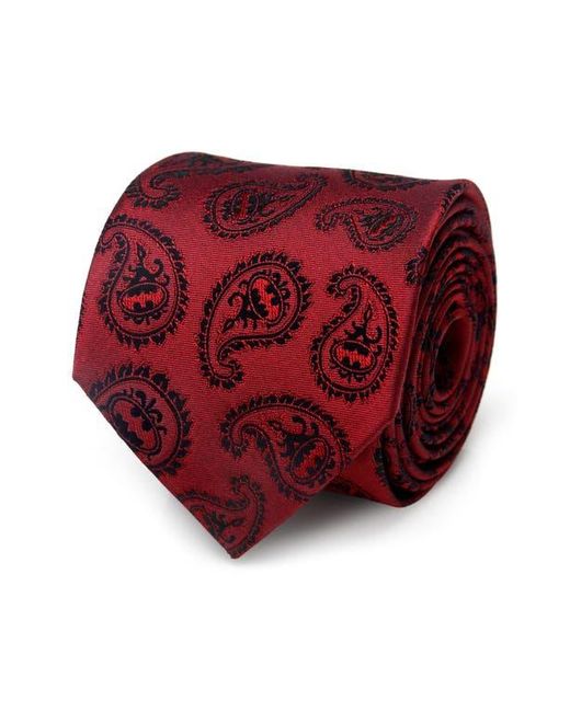 Cufflinks Inc. Red Batman Paisley Silk Tie for men