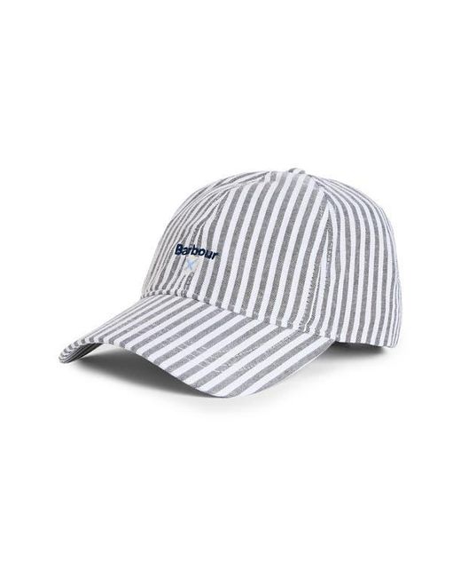 Barbour White Cresswell Baseball Cap