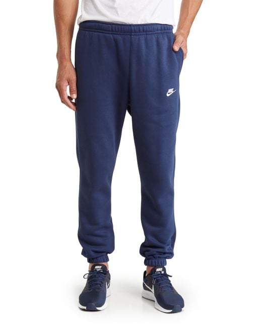 Nike Blue Sportswear Club Fleece Sweatpants for men