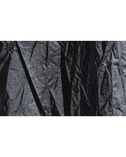 Eckhaus Latta Black Oversize Coated Nylon Trench Coat