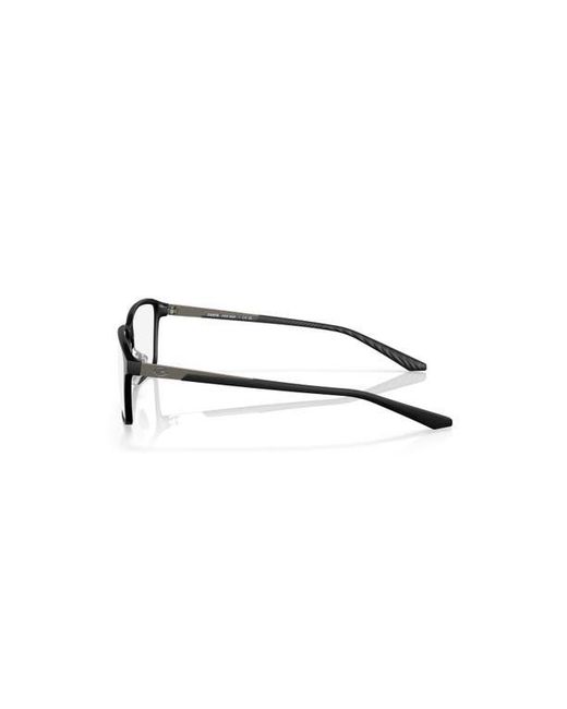 Costa Black 53Mm Rectangle Optical Glasses for men