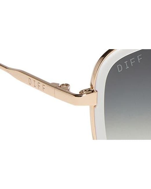 DIFF Gray Jordan 57Mm Gradient Navigator Sunglasses