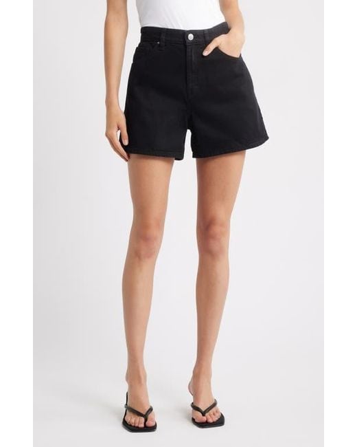 Mango Black Zoey Denim Shorts