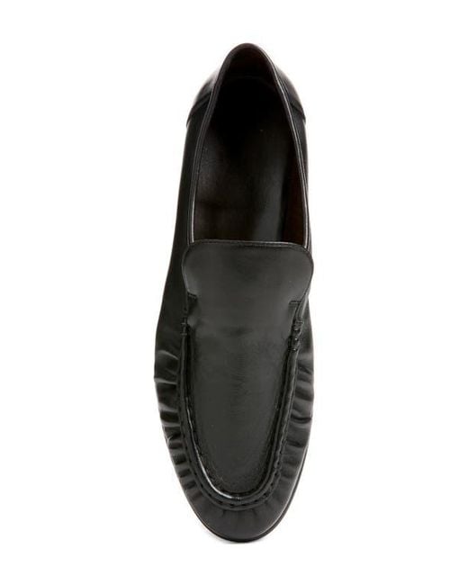 The Row Black Soft Two Loafer