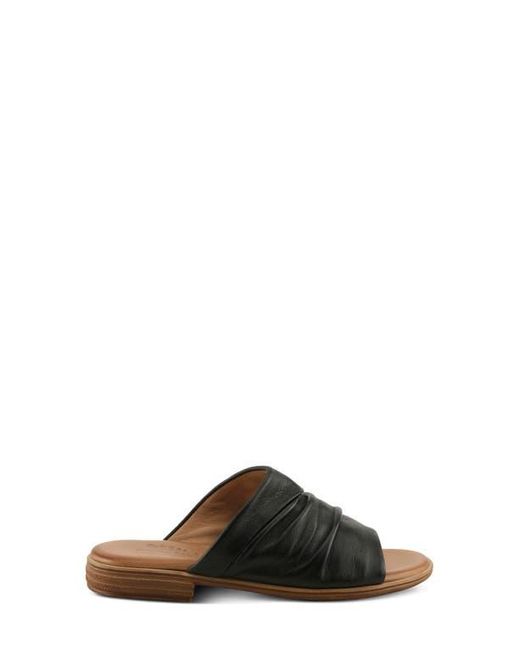 Spring Step Black Jaleel Slide Sandal